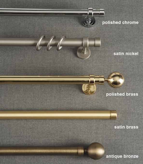 Decorative curtain rods
